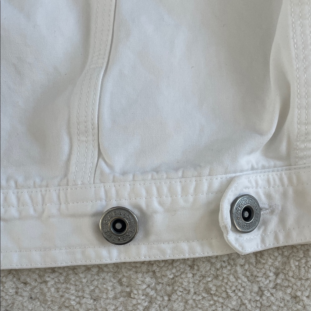 Gap Women's White Denim Jacket size M - Picture 5 of 5